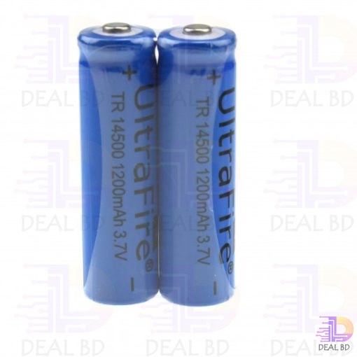 3.7V 14500 Lithium Rechargeable Battery-Normal Quality - battery. 