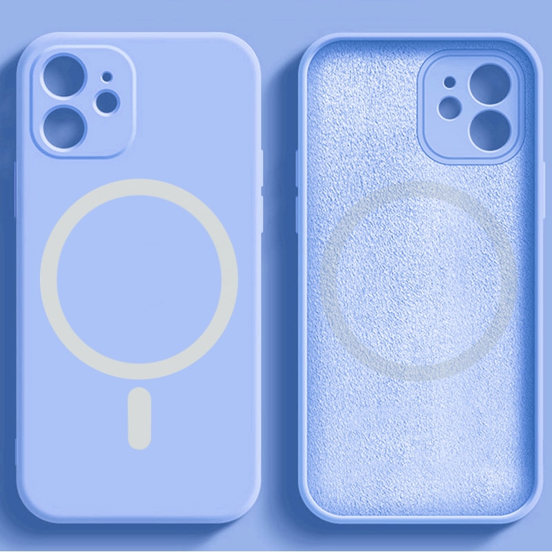 【Winners Store】 2023 Original Liquid Silicone Cover For Apple Magsafe Case Iphone 11 12 13 14 Pro Max Mini 7 8 14 Plus X Xr Xs Se 2020 Clear Magnetic. 