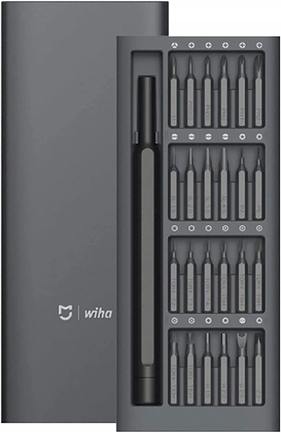 Xiaomi Wiha Precision Screwdriver Set, 24 Magnetic Driver Bit Set, Pocket Screwdriver Tool Set, Mini Screwdriver Kit, Repair Tool Kit for Electronics