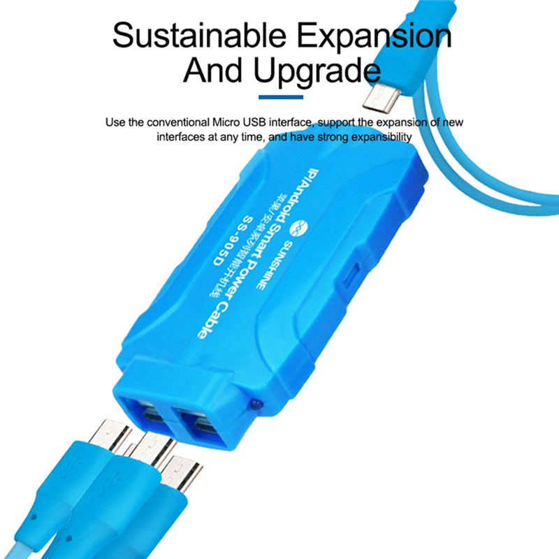 SUNSHINE -905D Smart Power Cable for 6 7 8 X 11 12 13 14 Series for DC Power Supply Current Testing Cable Replacement Accessories PVC. 