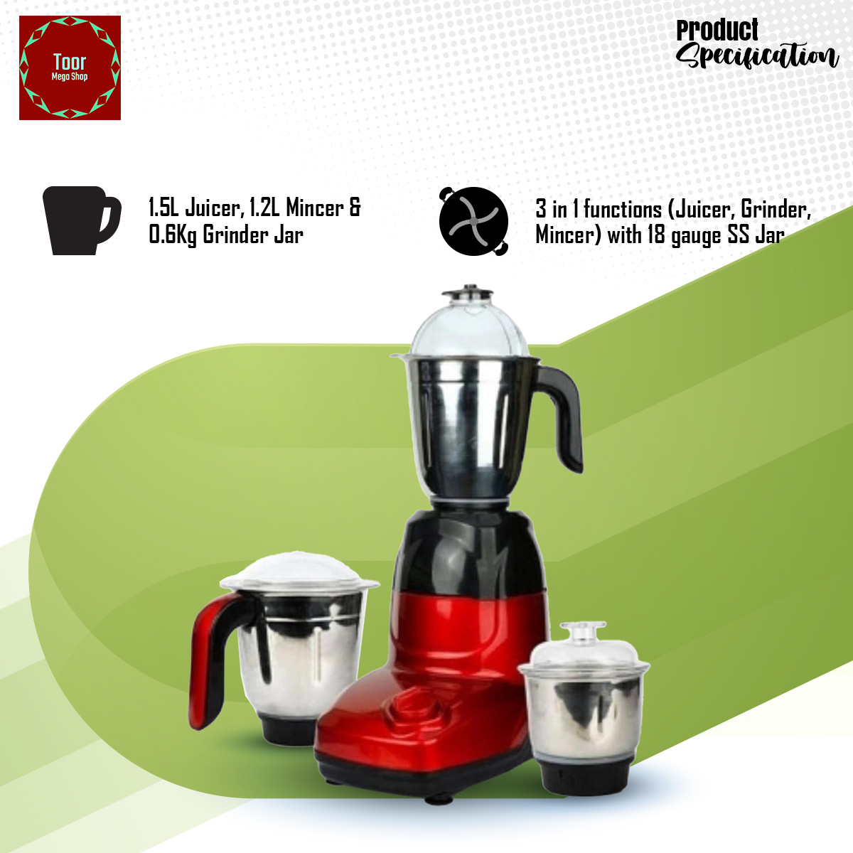 VISION 850W BLENDER VIS-SBL-020 (TYPHOON). 