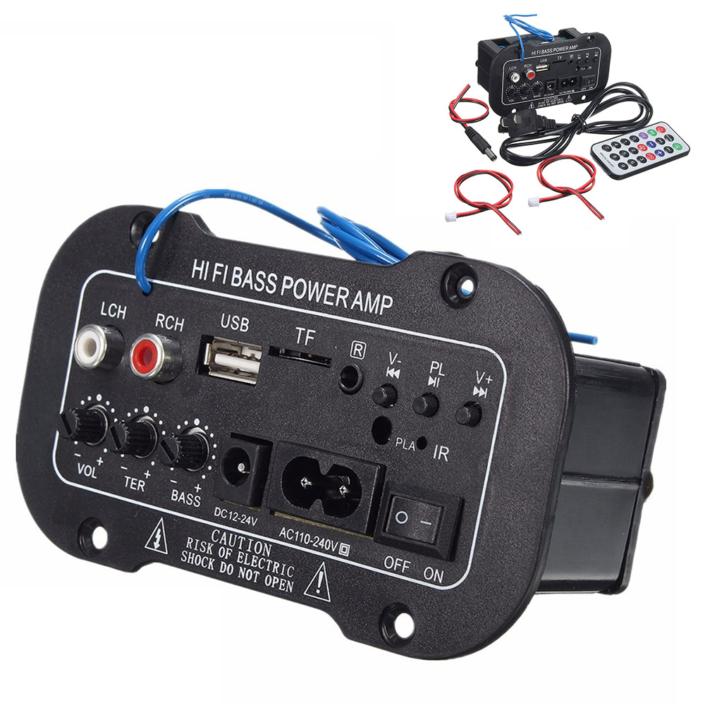 【COD】220V Car Bluetooth Amplifier 2.1 Hi-Fi Bass Power AMP Mini Car Amplifier Radio Audio Digital Amplifier Support USB TF Remote Control. 