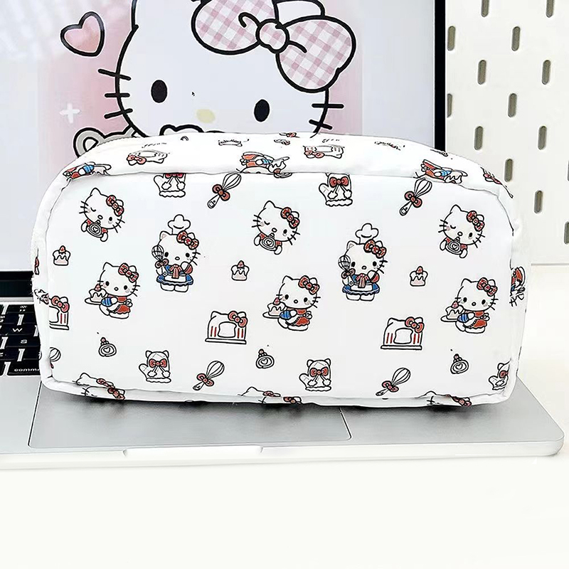 1Pcs Cute Hello Kitty Pencil Box Large Capacity Multifunctional Cartoon Pencil Case Visual Window Student Stationery Storage Bag. 