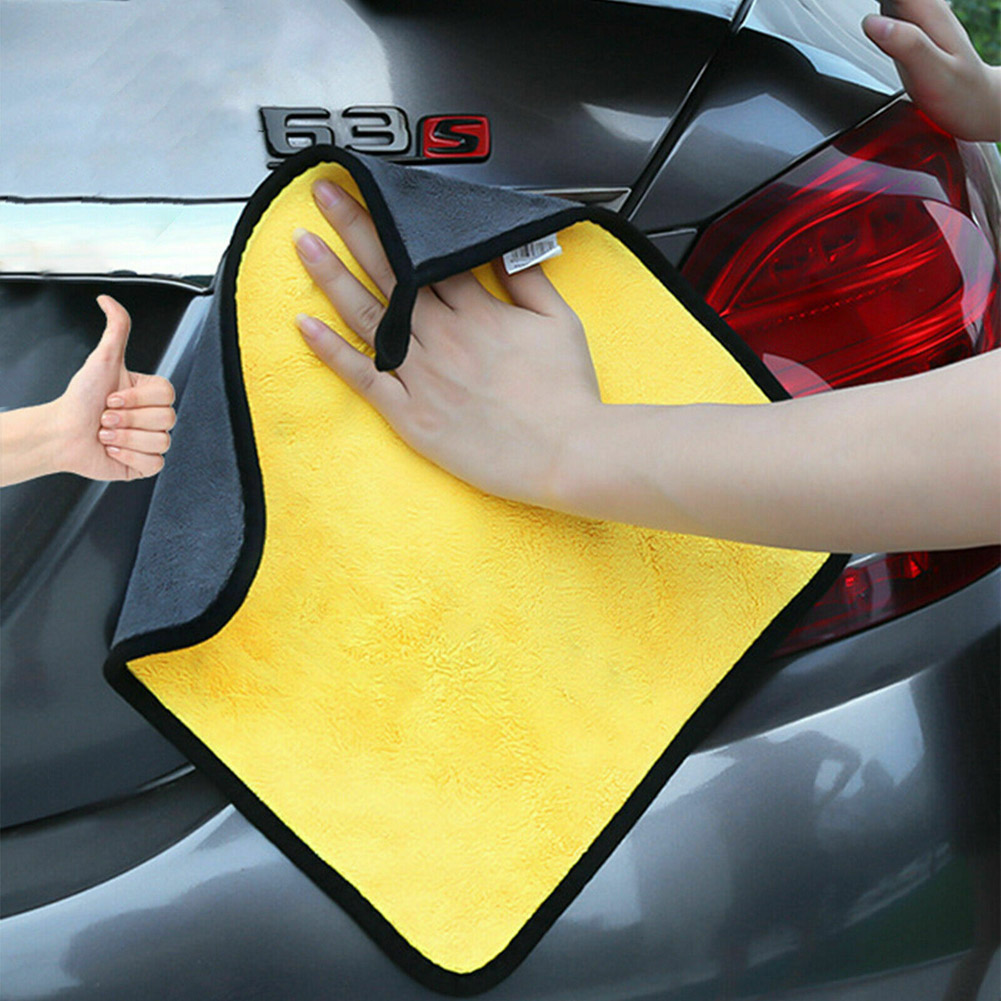 Quick-drying Car wash cloth Scratch-free Soft Lightweight Super absorbent towel Double-sided Lint-free Polishing cloth for Car. 