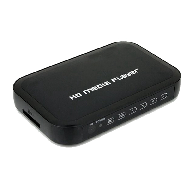 1080P Multimedia Player Full HD Media Player AV VGA HDMI Interface Multi-Language Multi-Function Video Player US Plug. 