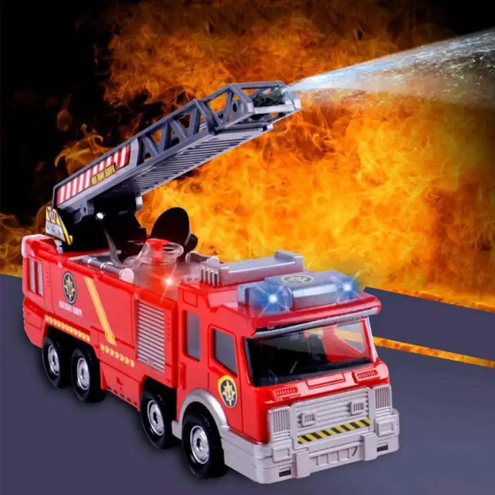 toy fire truck with lights and sirens