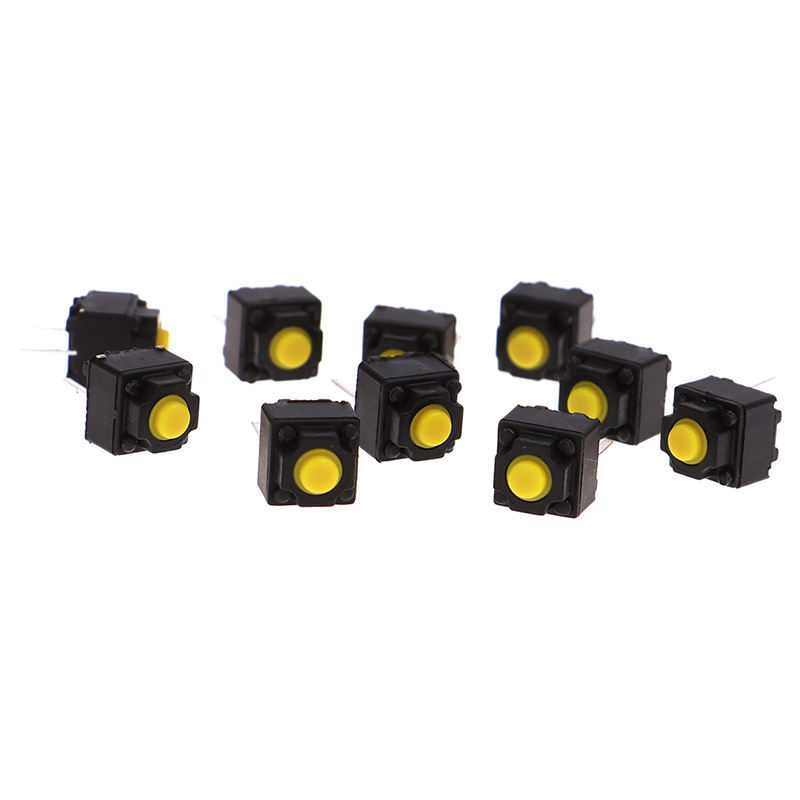 (New)10pc mute button 6*6*7.3mm ILENT witch micro moue button witch BDM. 