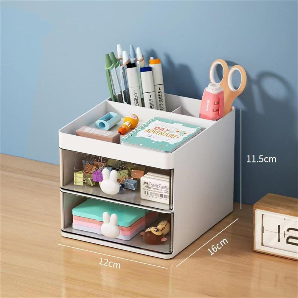 Makeup Desktop storage box Compact Plastic Cosmetic Cosmetics storage Drawer divided plastic box for Vanity table Bathroom Bedroom Cosmetics store Travel. 