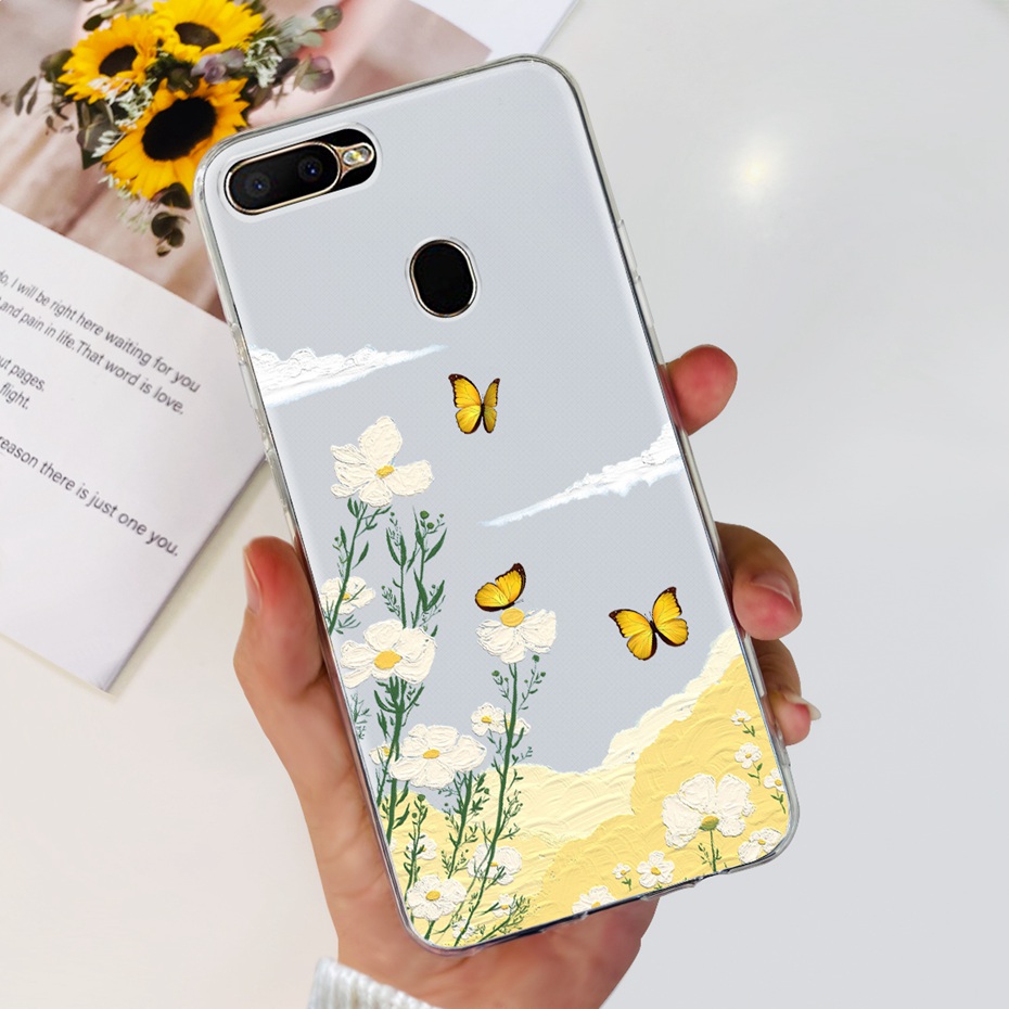 For OPPO A5 (AX5S) Phone Case CPH1909 Soft Silicone TPU Back Cover For Oppo A5 (AX5) CPH1809 Fashion Phone Shell Bumper. 