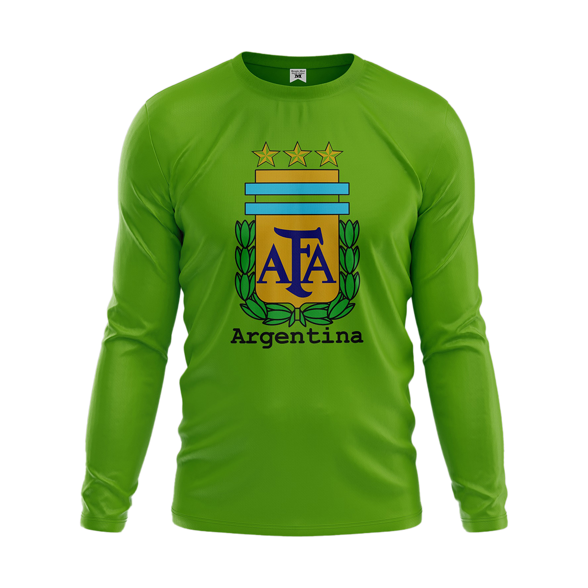 Argentina Football New Three Star Logo Full Hata Tshirt - T Shirt - T Shirt