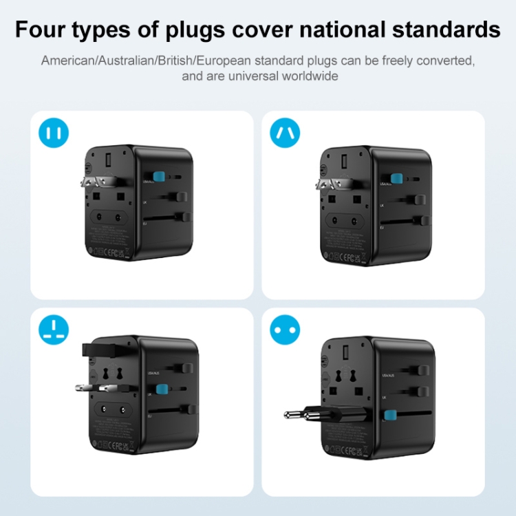 MOMAX UA12 1-World 17W Global Travel Fast Charger Power Adapter - 9