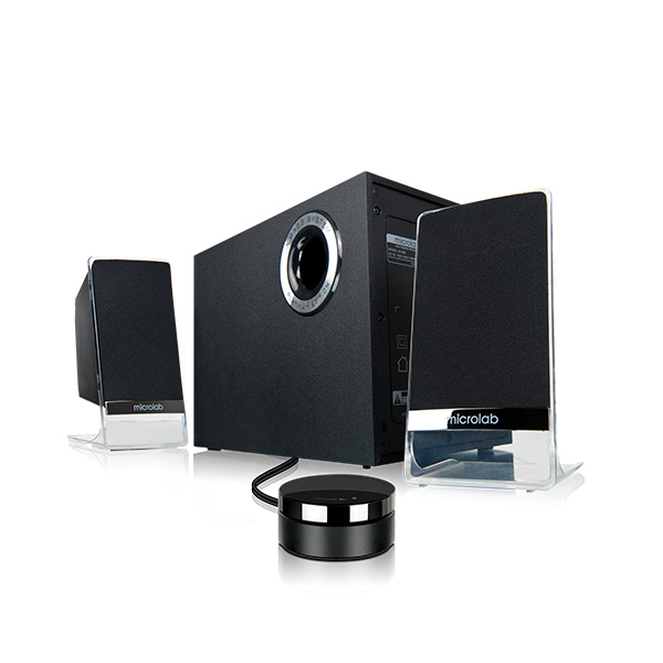 Microlab M200BT 2.1 Bluetooth Platinum Edition Multimedia Speaker. 