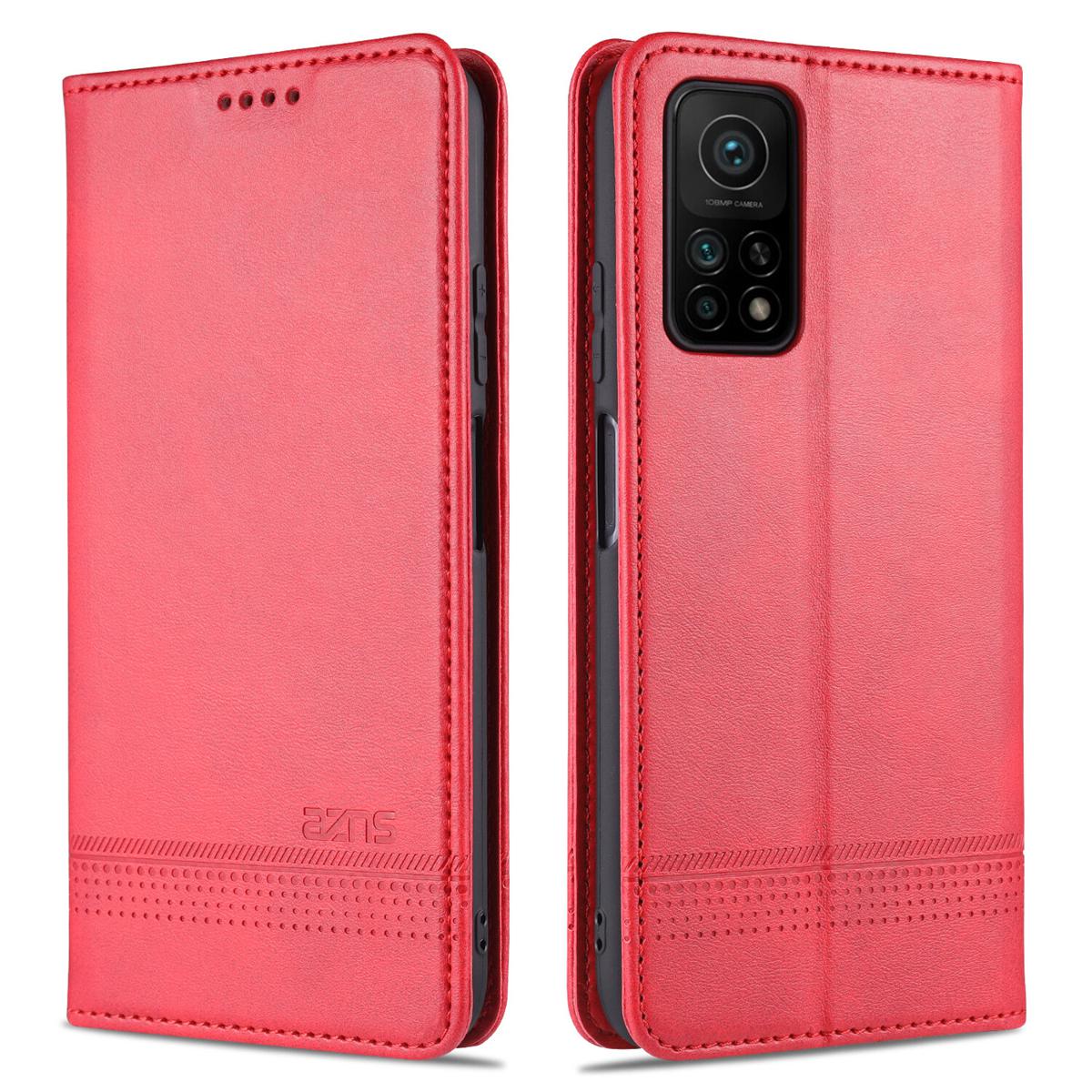 Leather Case for Xiaomi Mi 10T Pro Vintage Flip Wallet Card Slots Magnetic Closure TPU Inner Stand Cover for Xiaomi Mi 10T/Mi 10T Pro