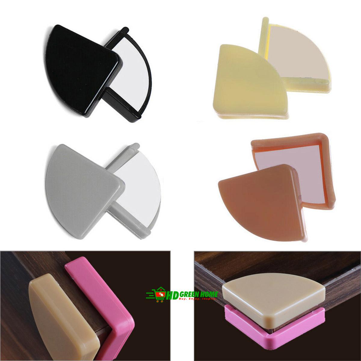 4 pcs x PVC Table Corner Protector Self Adhesive Baby Anti-collision Desk Corner Guards Edge Protectors
