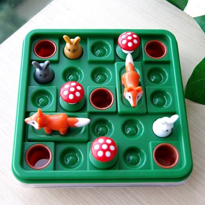 【happy one】Funny Rabbit fox early education toys logic space thinking Reasoning Family Party. 
