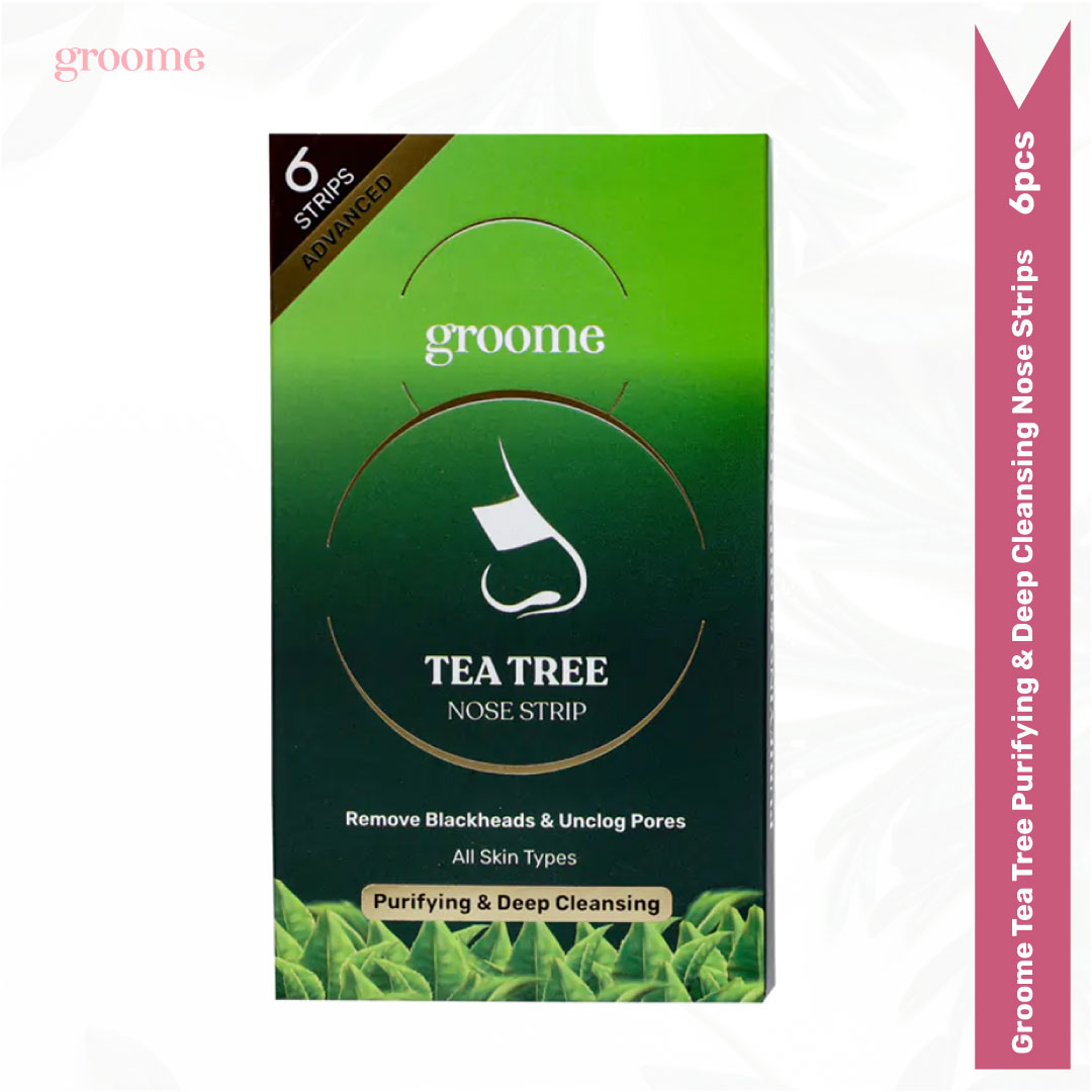 Groome Tea Tree Purifying and Deep Cleansing Nose Strips (Monthly Pack) 6 pcs