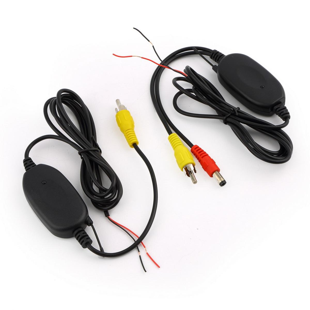 2018 New 2.4 Ghz Wireless Video Tran_s_mitter Receiver Kit For Car Monitor To Connect The Car Rear View Camera Reverse Backup