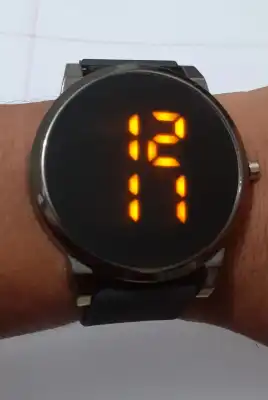 Round led sale watch