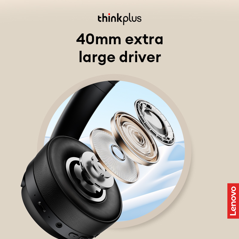 Lenovo Th46 Wireless Bluetooth 5.4 Headphones Scalable Super Battery Life Headset Hd Calling Active Noise Reduction Earbuds. 