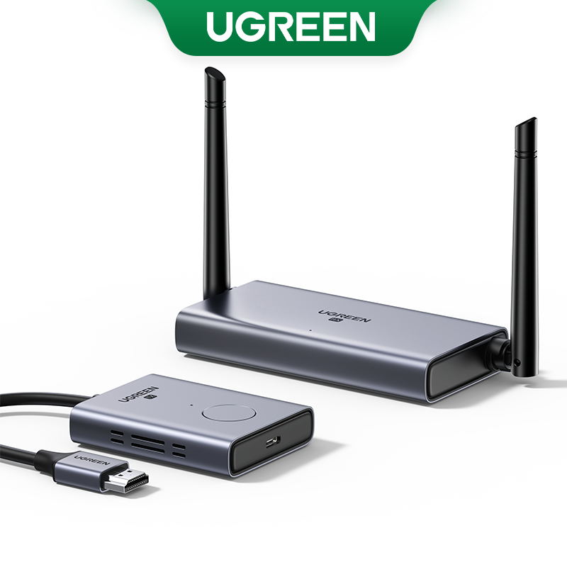 UGREEN Wireless HDMI Extender Video Transmitter and Receiver Kit 5G 50M Transmits Display HDMI Dongle Adapter for TV PC PS5/4 Monitor Laptop HDTV Projector
