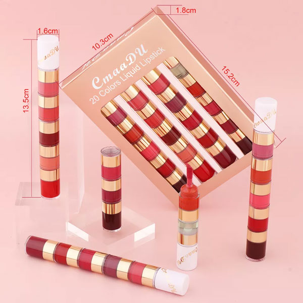 CmaaDu 20 Color Liquid Lipstick Set. 