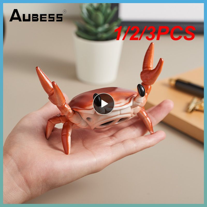 1/2/3PCS Crab Mini Wireless Speaker with Mobile Phone Holder pen holder Weightlifting Crab Desktop Stand Stereo