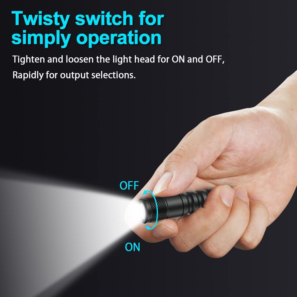 Lumintop EDC01 XP-G3 120 Lumens Mini EDC Flashlight 3 Modes LED Lamp Waterproof Keychain Light AA Battery Pocket Portable Torch. 