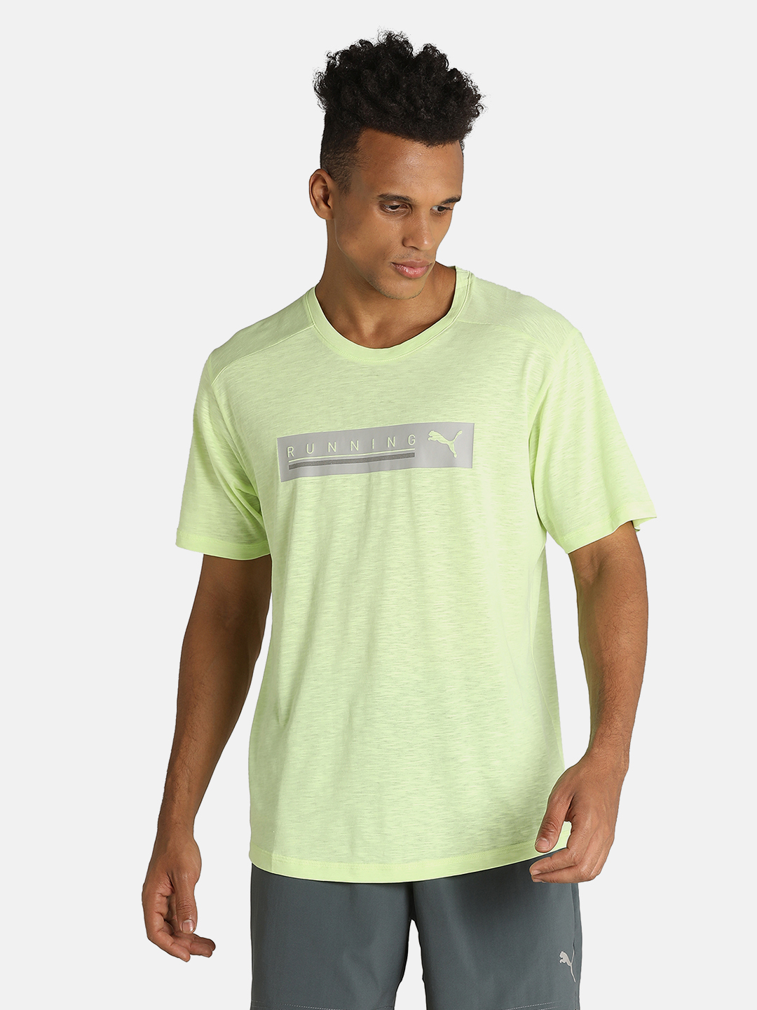 PUMA RUN LOGO SS TEE M Tee for Men