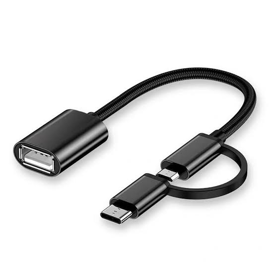 Premium Quality 2 In 1 Micro Usb & Type C Otg Cable - Convenient Cable For Data Transfer In Any Color. 