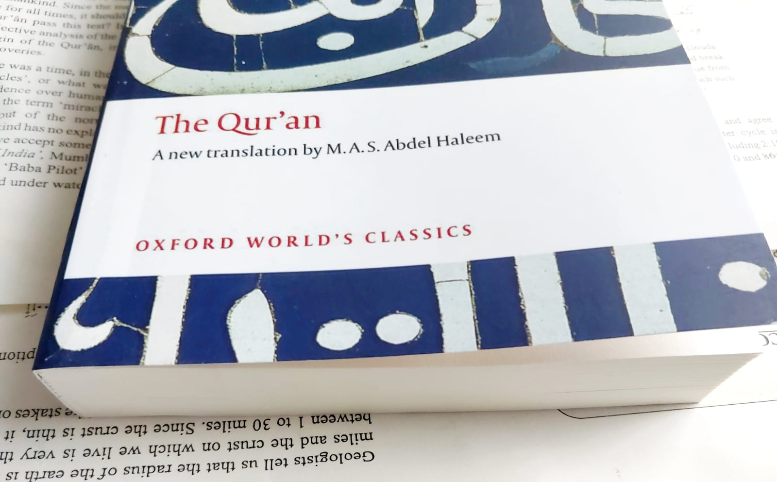 The Qu'ran: A New Translation by M. A. S. Abdel Haleem (Paperback). 