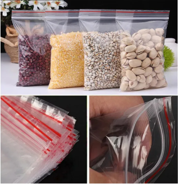 Zip/Zipper Lock Poly Bag-Plastic Packet 5x5 inch Pack of 100 Pcs. 