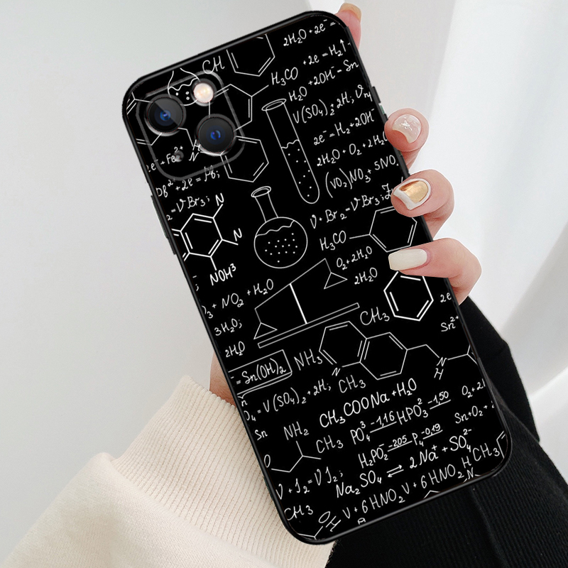 Biology and Chemistry Case For iPhone 12 11 13 14 15 Pro Max Mini Cover For iPhone XR X XS Max 7 8 Plus Phone Case. 