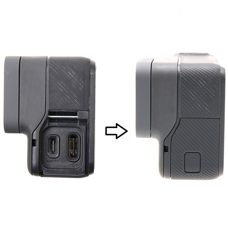 2X Replacement Side Door USB-C Mini HDMI Port Side Cover Repair Part for GoPro HERO5 HERO6 Hero 5 6 for Go Pro Accessory. 