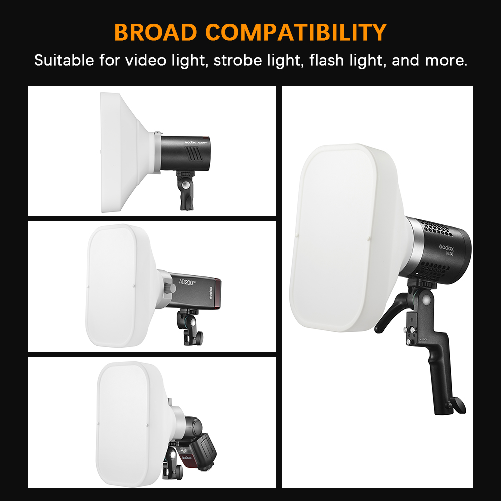 Godox ML-CS1625/ML-CD15 Soft Tent Kit 3 Adapters for Photography Light Flash Studio Photography Portrait Fill light Accessories. 