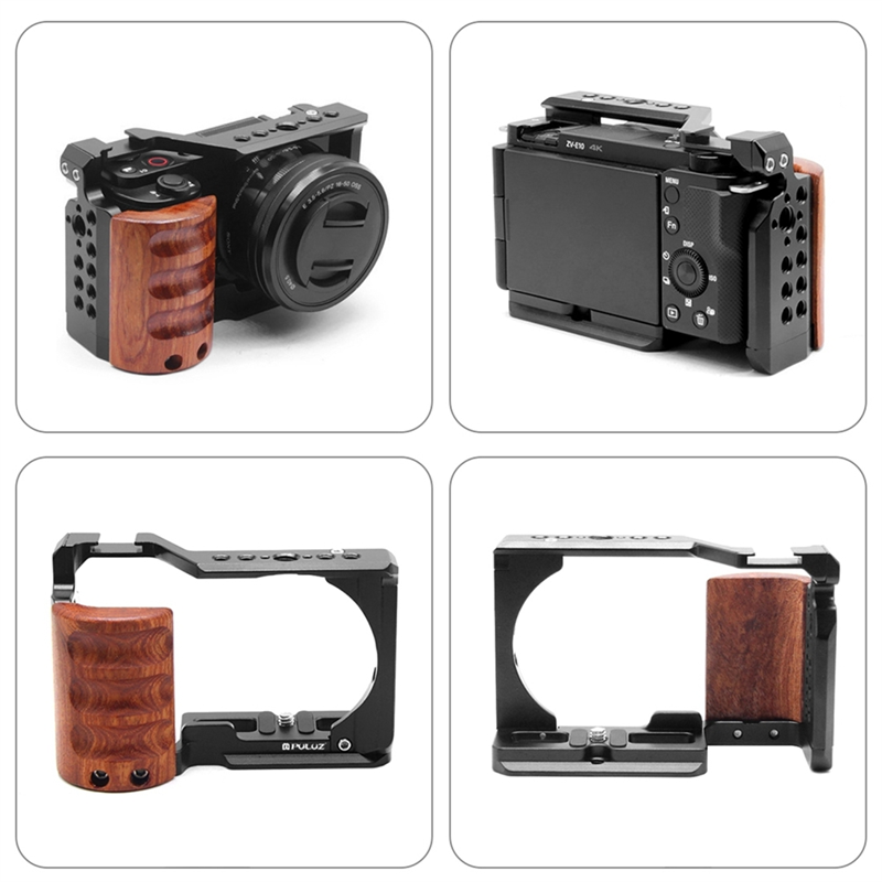 PULUZ 1 PCS Replacement Parts Accessories for Sony ZV-E10 SLR Camera Aluminum Alloy Rabbit Hutch Digital Camera Multi-Function Protection Rabbit Hutch. 