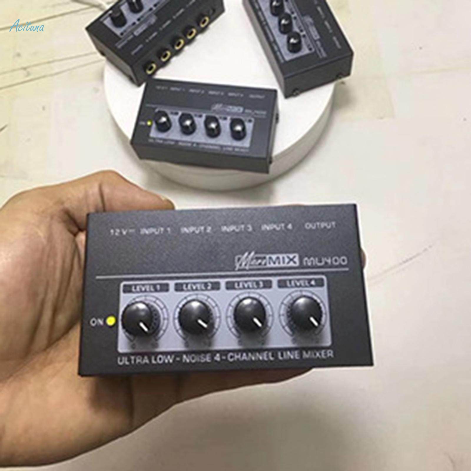 Mini Audio Mixer Sound Board Console Portable Mixer for Small Clubs or Bars Mixing Instrument