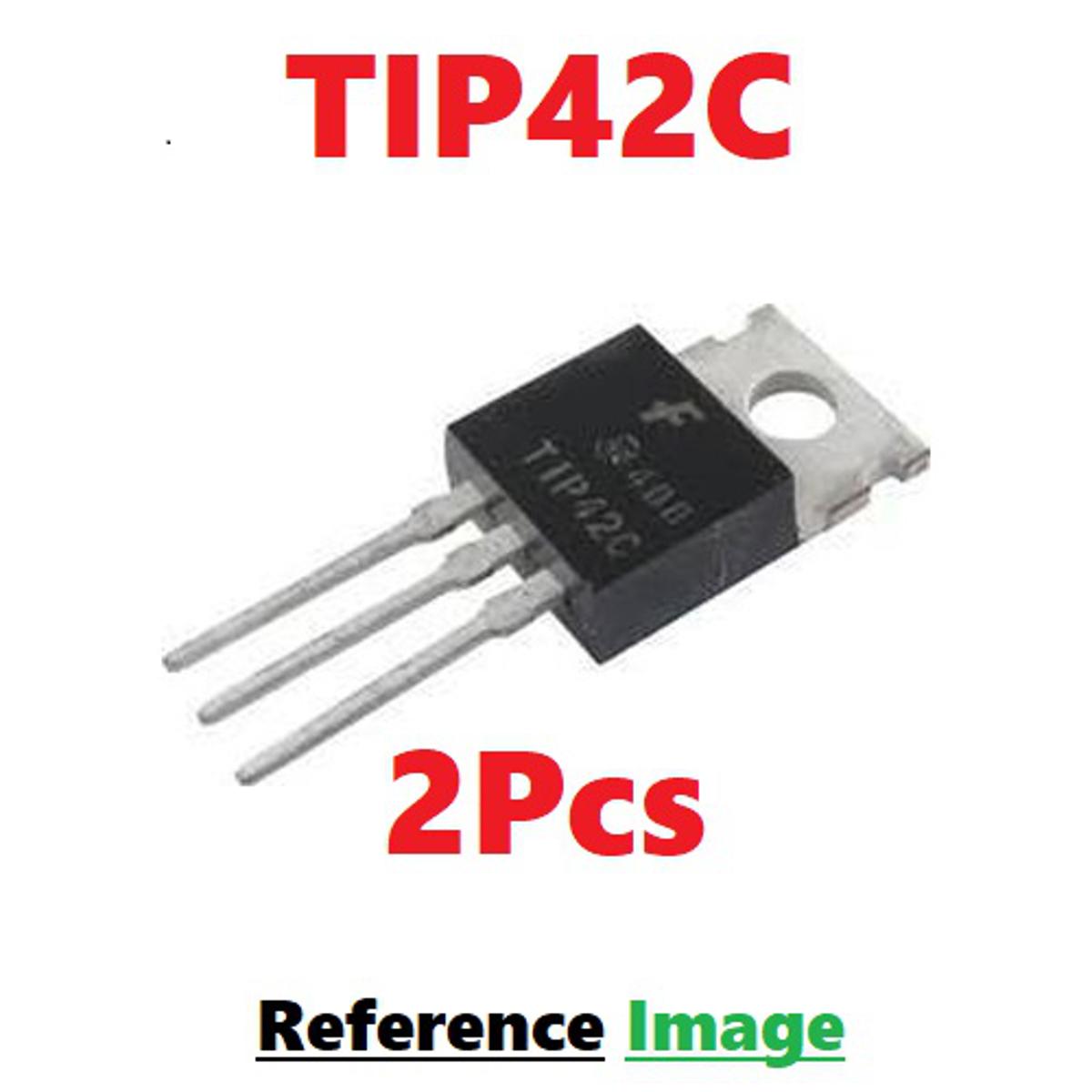 2Pcs- CHINESE TIP42C Transistor TIP42 Transistor TIP42C IC PNP 100V 6A 65W Transistor TO-220 Package 3 Pin Leads