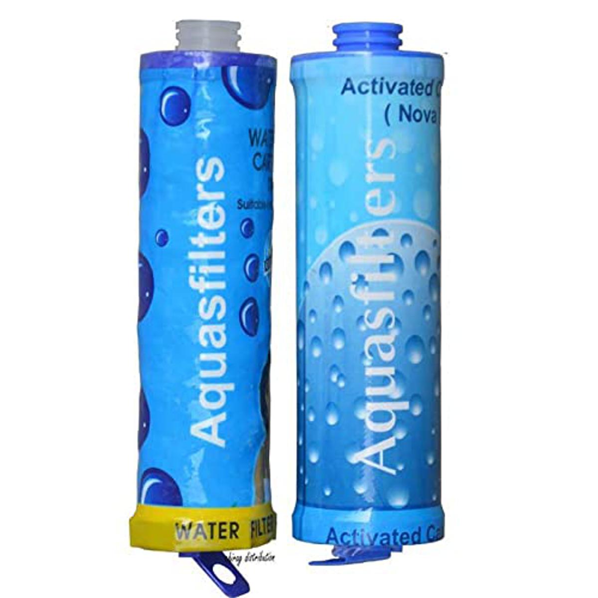 Aquaguard INOVA/Infinity 10 Inch Carbon Block and Threaded PP Filter Prefilter Cartridge DIY Candle - 2 Pcs