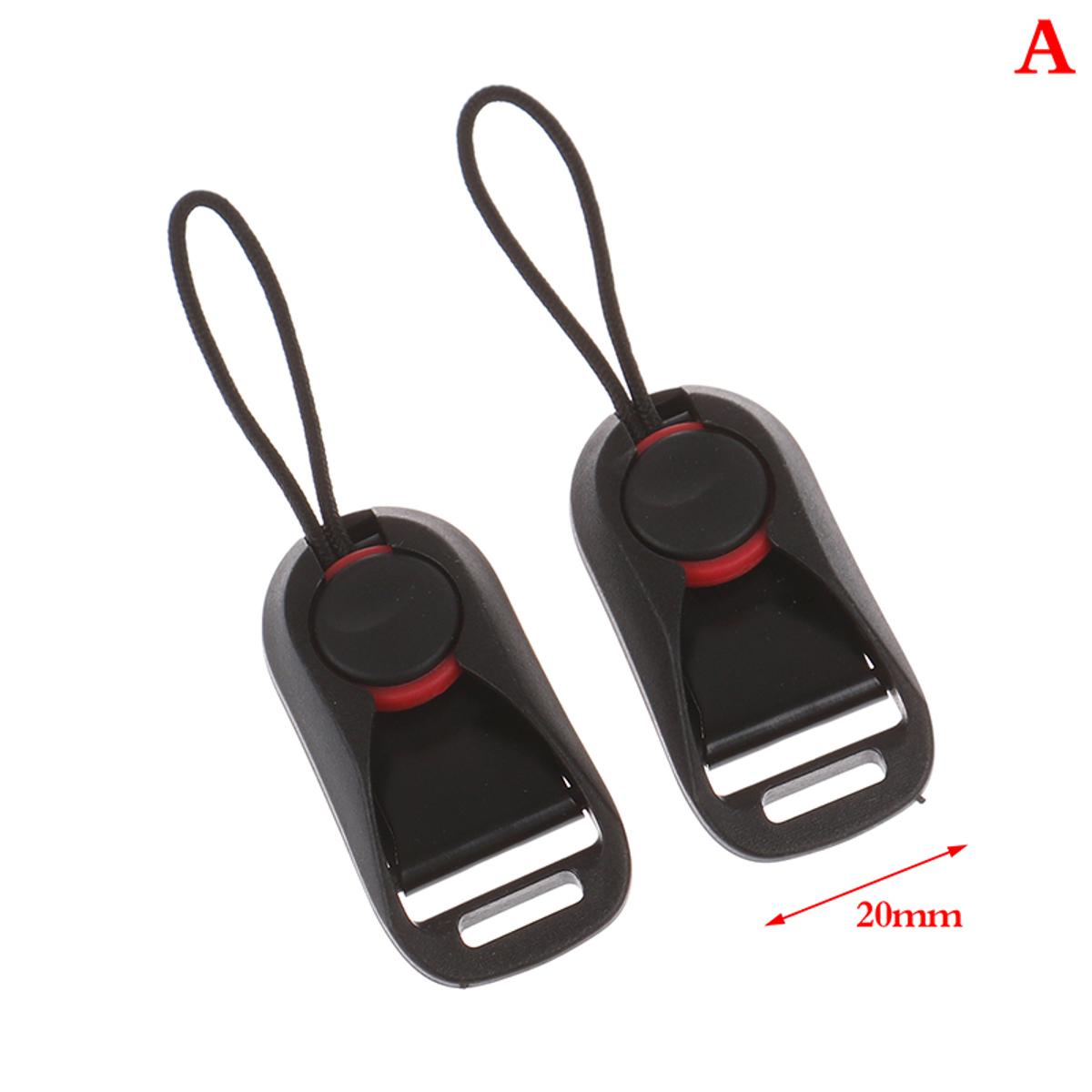 2x Quick Release Connector with Base for Camera Shoulder Strap