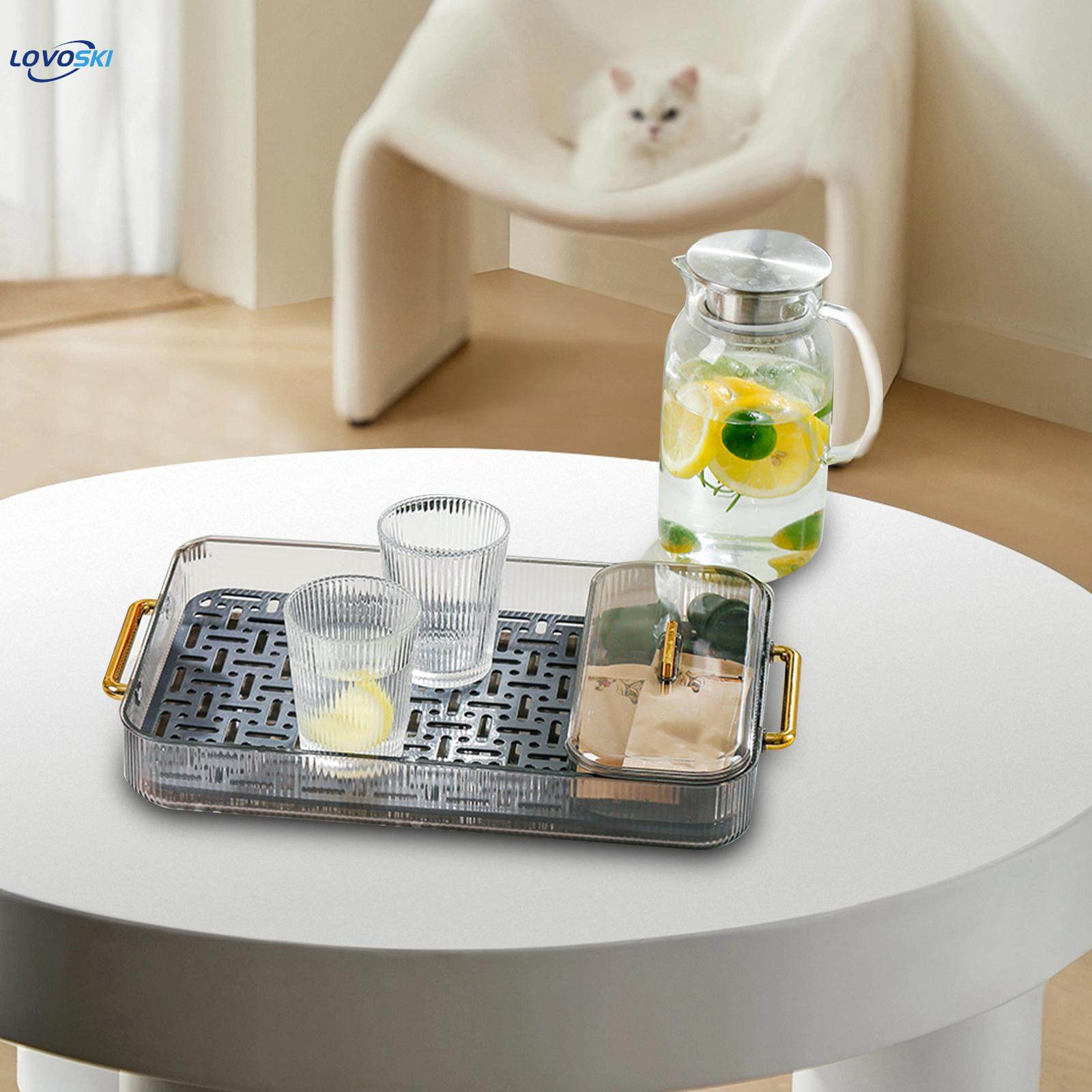 Drain Board Multifunctional Serving Tray Rectangular Tea. 
