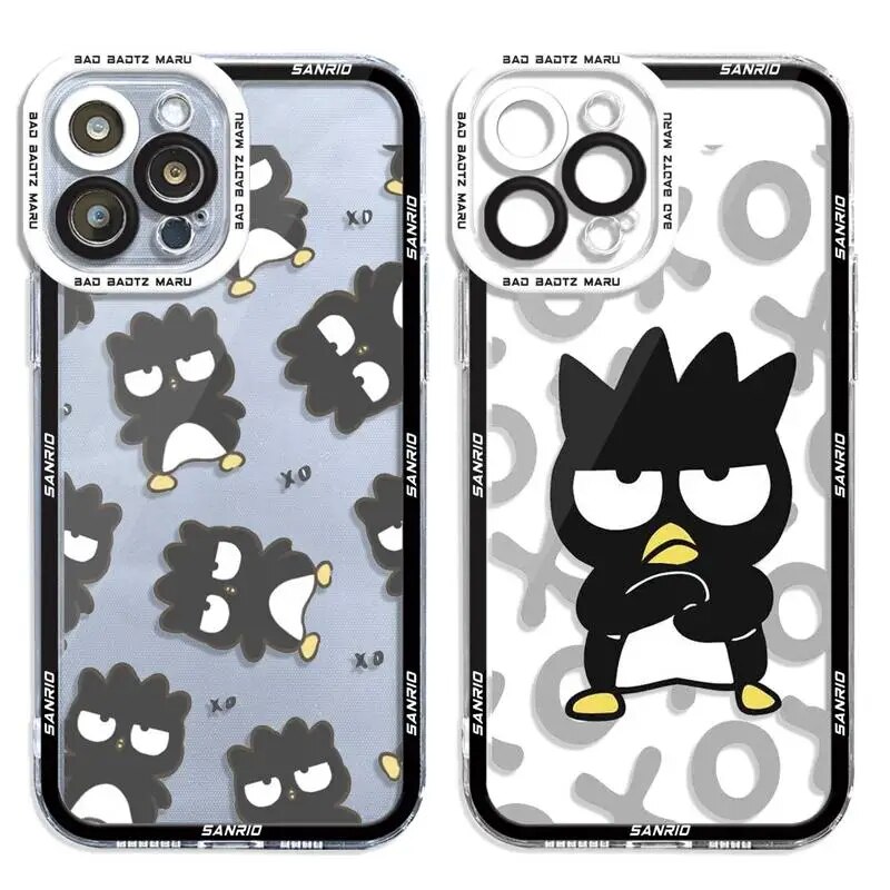 Bad Badtz Maru For iPhone 14 11 12 13 Pro Max XS XR X 7 8 6 6S Plus Silicone Clear Cover Print Frame Funda. 