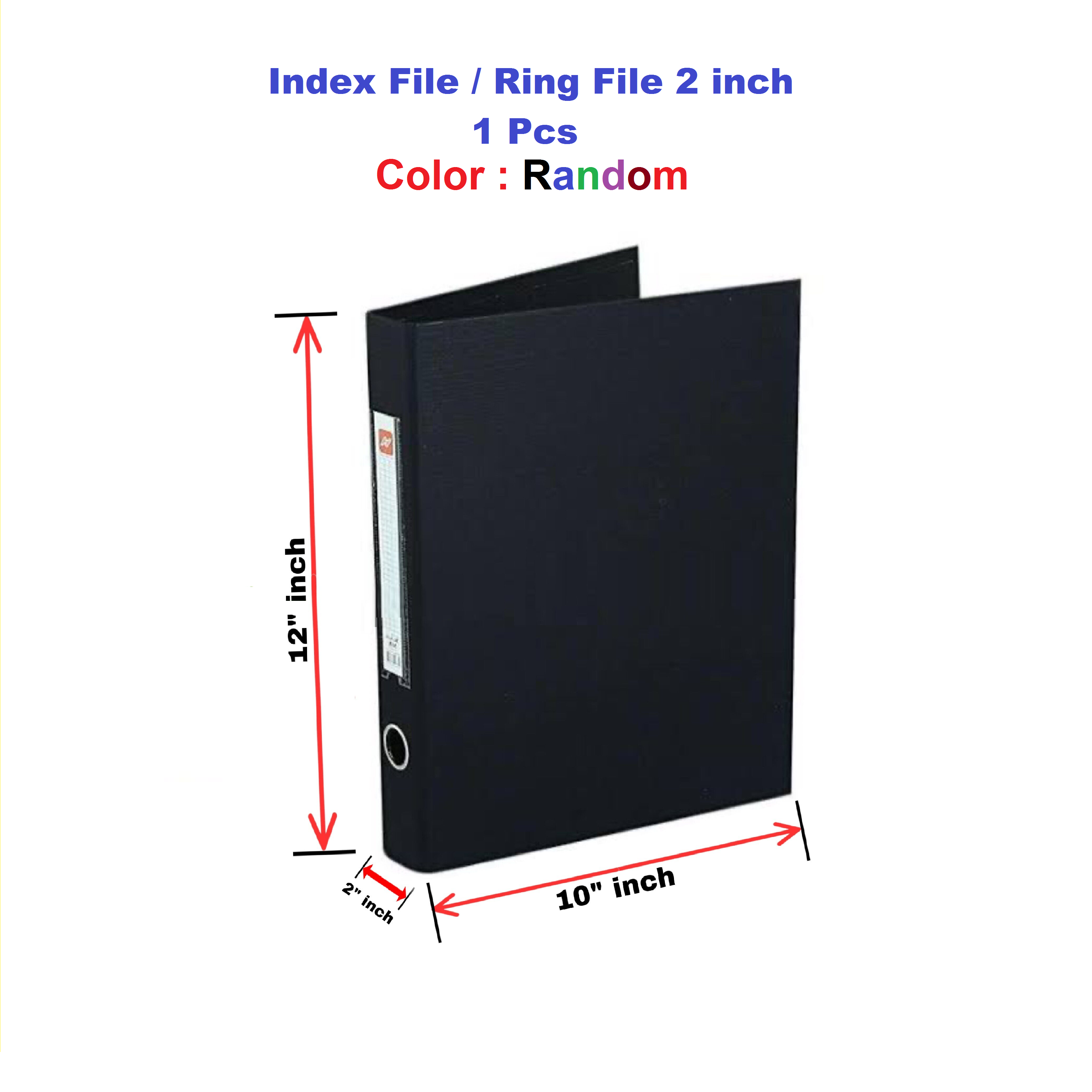 Index 2 Ring File A4 size  / Ring File 2 inch Random Color 1 Pcs