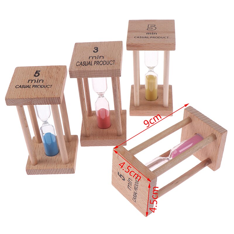 5Min Wooden Home Decoration Desktop Sand Clock Timers Sand Sandglass Hourglass Timer Clock Home Decor Gift Kitchen. 