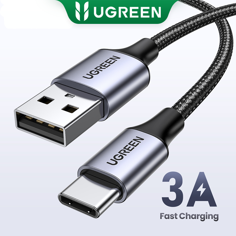 UGREEN USB Type C Fast Charger Data Cord for infinix note 30 xiaomi 11t 12t SAMSUNG S24 S23 S22 S21 Ultra Realme 6 pro Samsung A71 for Poco x3 nfc Huawei P40 Nylon Braid