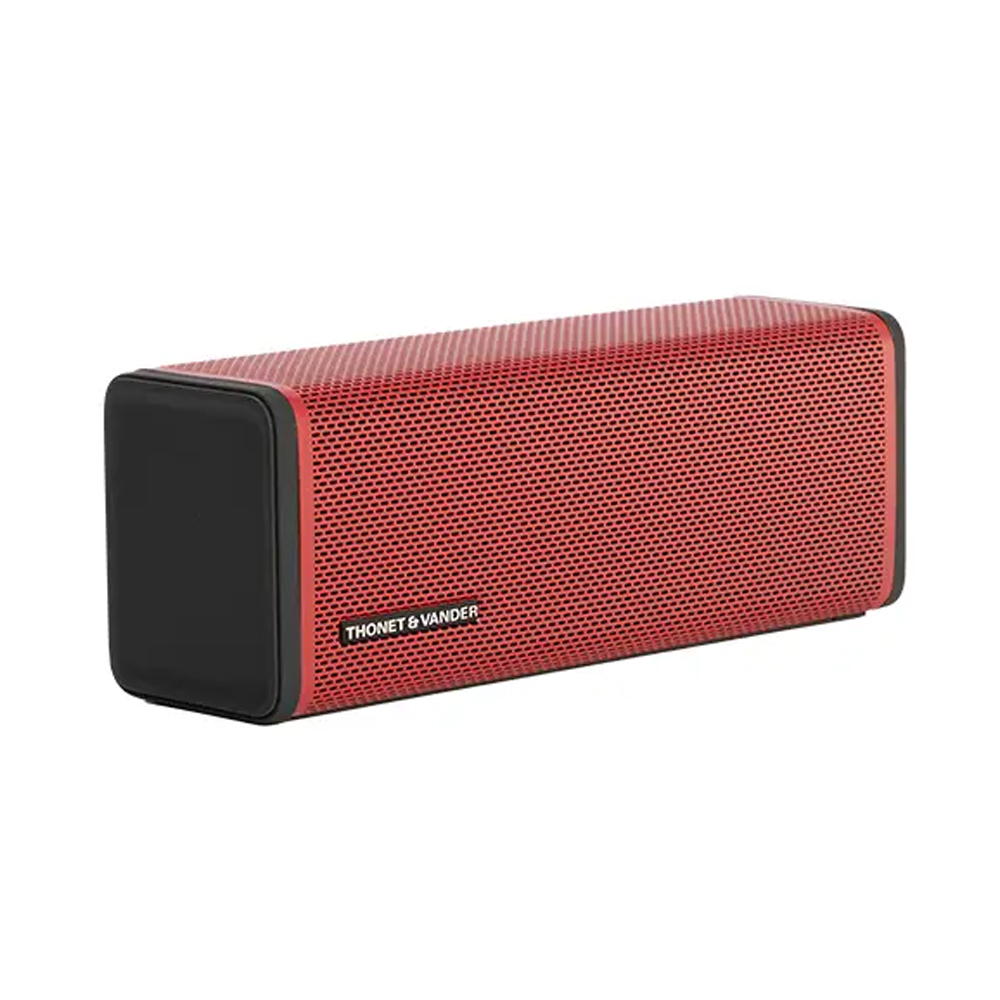 Thonet & Vander Frei Portable Bluetooth Speaker - Teal/Red/Black & Yellow - Output Power: RMS 16W -  Connectivity: Bluetooth, AuX, Built-in Mic - Waterproof IPX4 - 8 Hours Playtime - pORTABLE sPEAKER. 