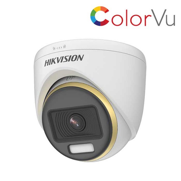 Hikvision DS-2CE70DF3T-MF 2 MP ColorVu Fixed Turret Camera. 