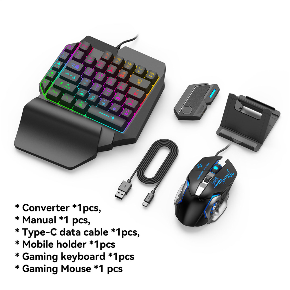 Keyword Mouse Adapter Plug Play Game Consoles Phones Accessories Keyboard Mouse Converter Compatible For Android IOS System. 
