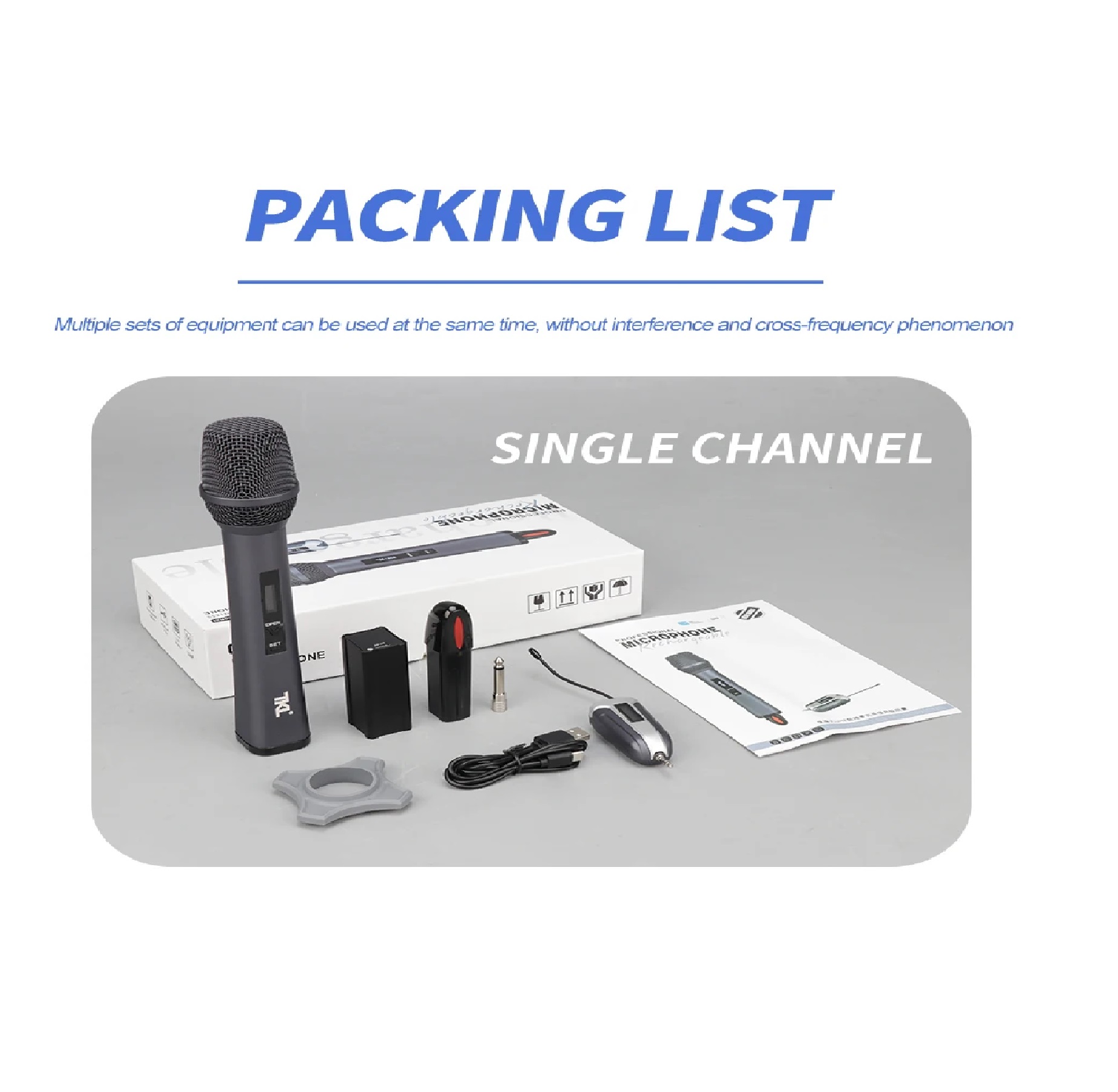 Shengfu TX-11 UHF Wireless Rechargeable Microphone. 