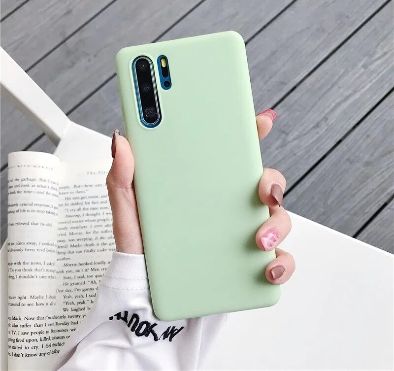 Pure Color Case For Huawei P30 Pro P30PRO Case Soft TPU Cover For Huawei P30 P 30 Pro Full Protection Silicone Frosted Cases. 