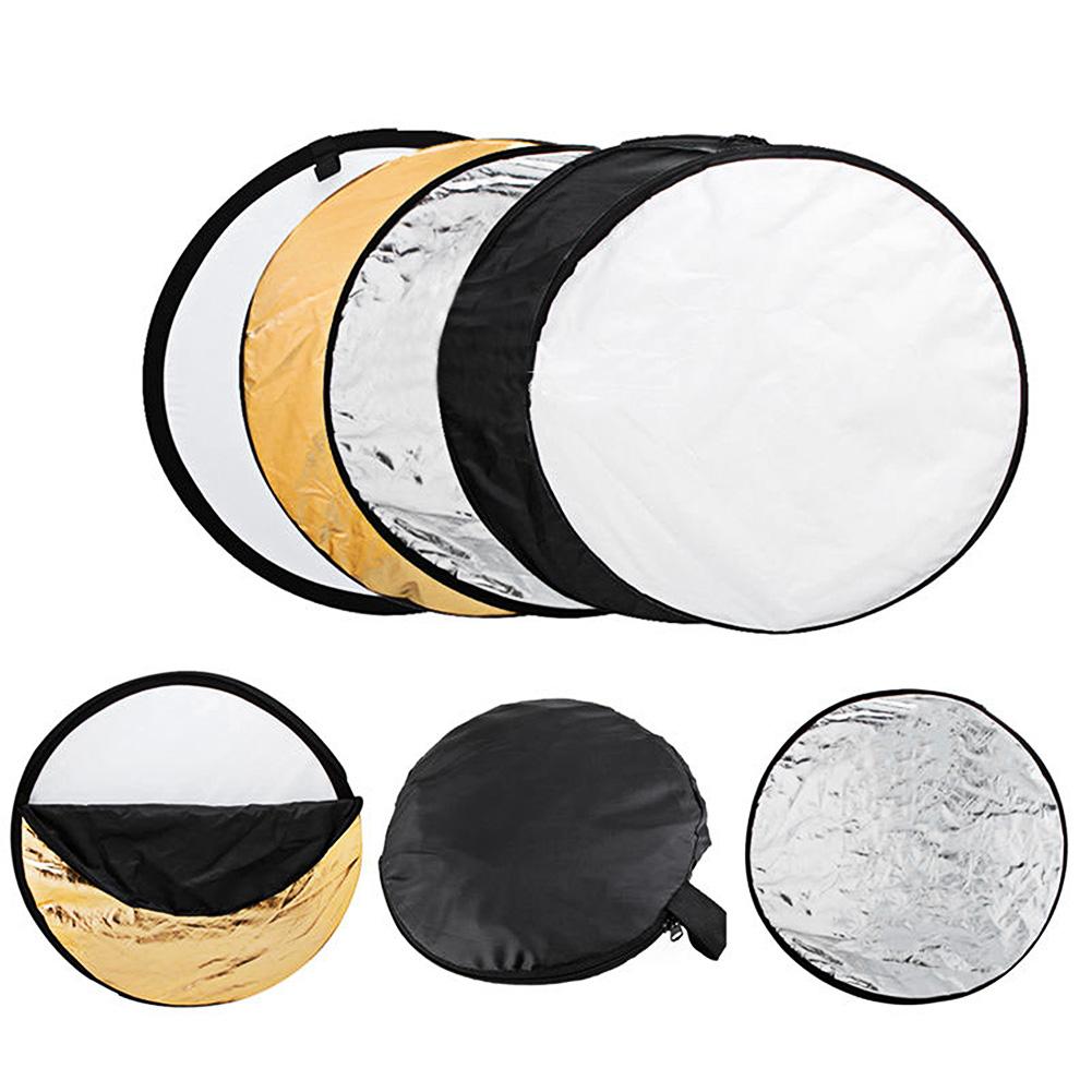 Vanpower 5-in-1 Collapsible Round Photography Reflector Photo Studio Flash Light Studio Photo Disc C